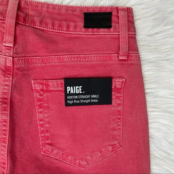 New PAIGE Hoxton Straight Ankle Jean Wildflower NWT Denim 25 - Picture 14 of 14
